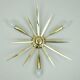 1950s mid century sputnik 3-light brass ceiling light