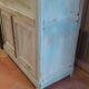 Sublime 19th-century commode (natural patina) pastel blue seaside.