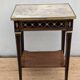 Table d'appoint style Louis XVI, marbre, début XXème, estampillée