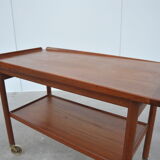 Danish teak serving trolley
