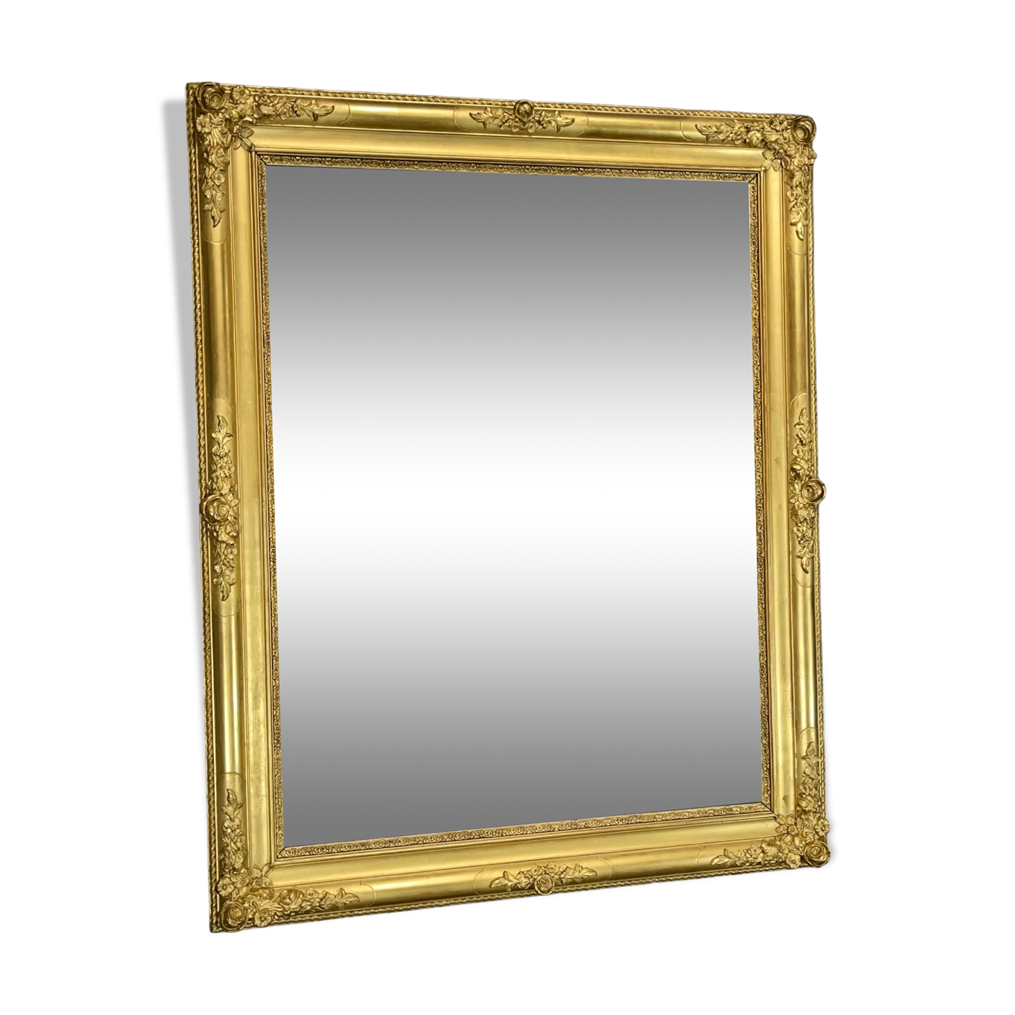 Mirror 122x96 old early nineteenth very good condition, gilding with gold leaf