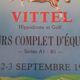 Affiche Vittel équitation golf 1989