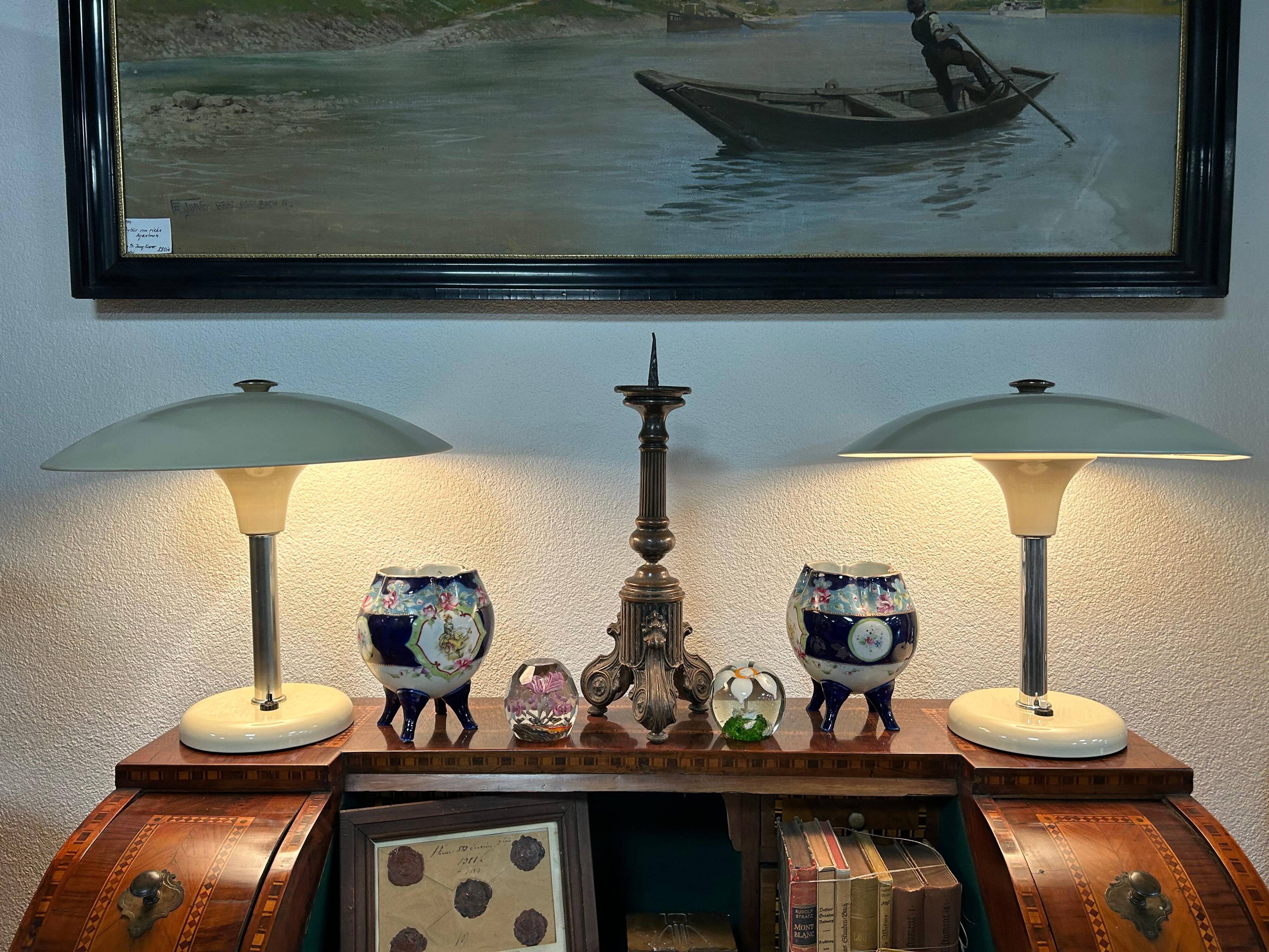 Art Deco table lamp by Max Schumacher 1934 for Metallwerk Werner Schröder