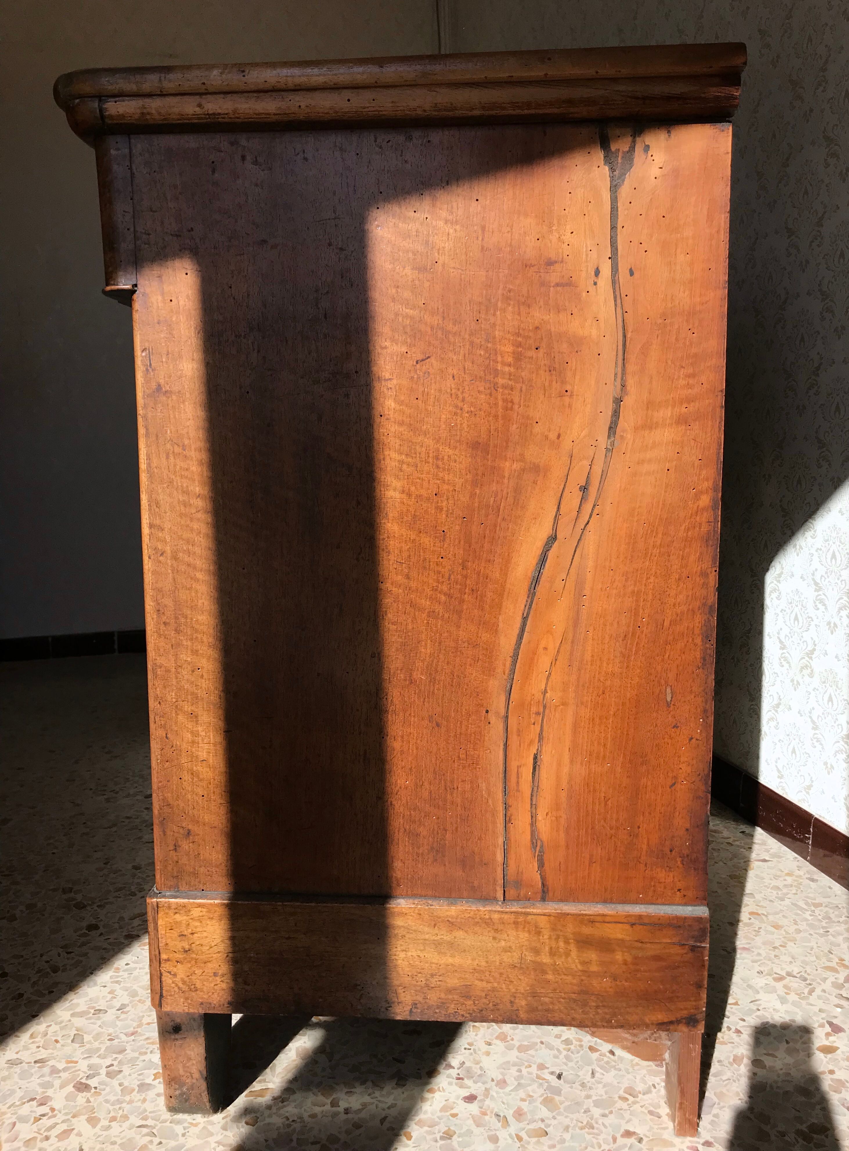 Old country chest of drawers nineteenth century