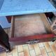 Pair of Napoleon III bedside tables in mahogany and marble