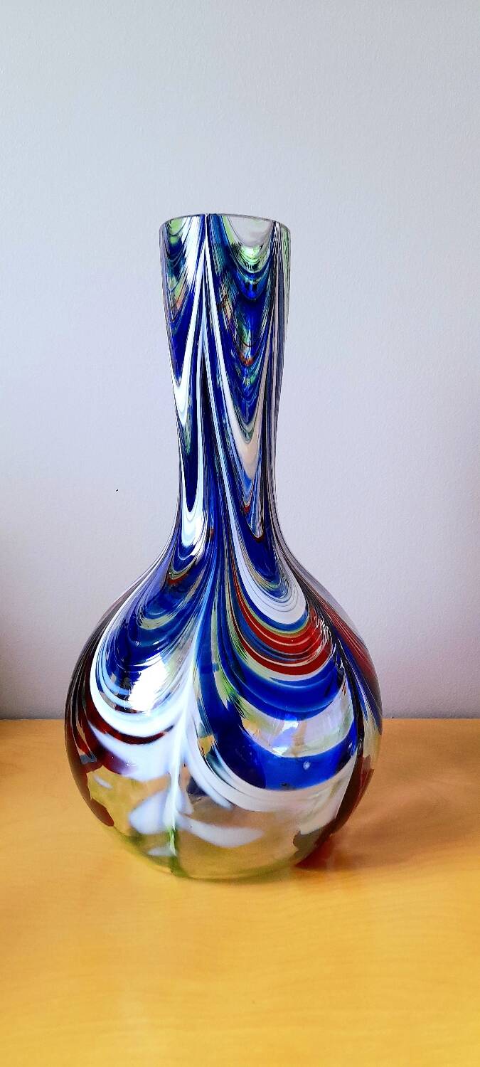 Murano blown glass vase 1970