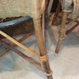Fauteuils rotin ancien