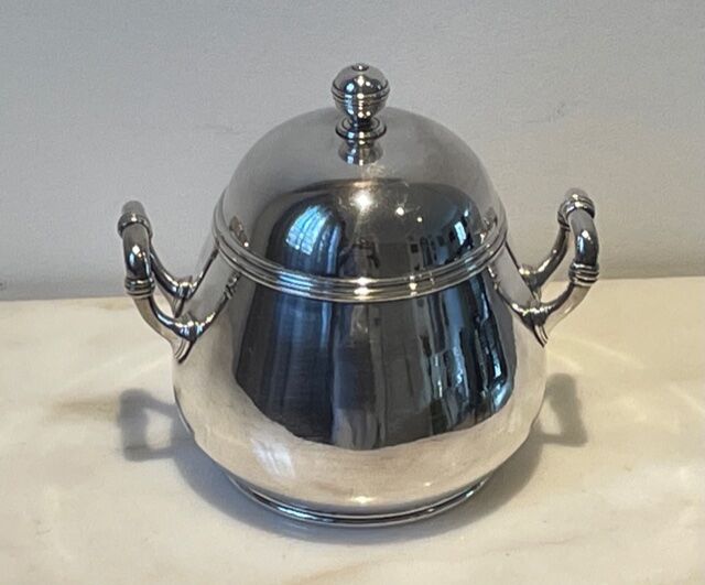 Sugar Christofle Art Deco, silver metal