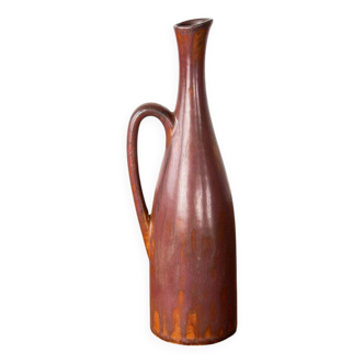 Vase en céramique émaillée marrons par Gunnar Nylund pour Rörstrand.