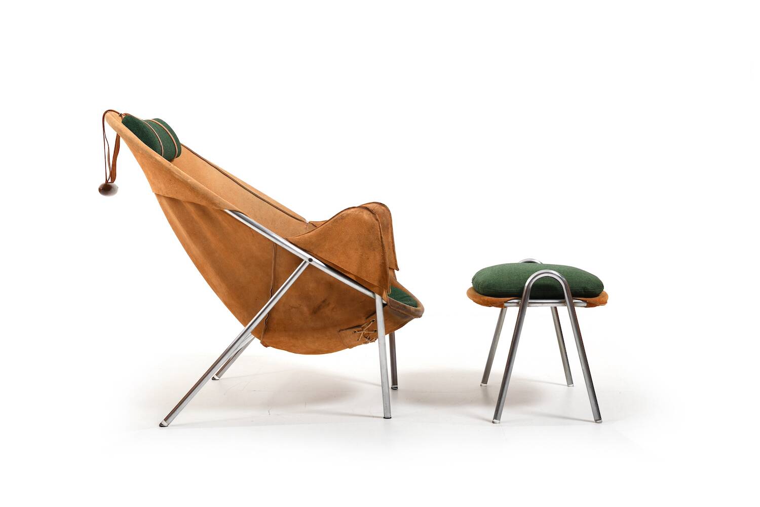BO-360 Chair and Footstool by Erik Ole Jørgensen for Bovirke 1953