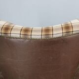 1940s Pair of Large Italian Club Armchairs