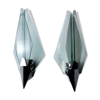 Pair of veca sconces, Italy, 1970