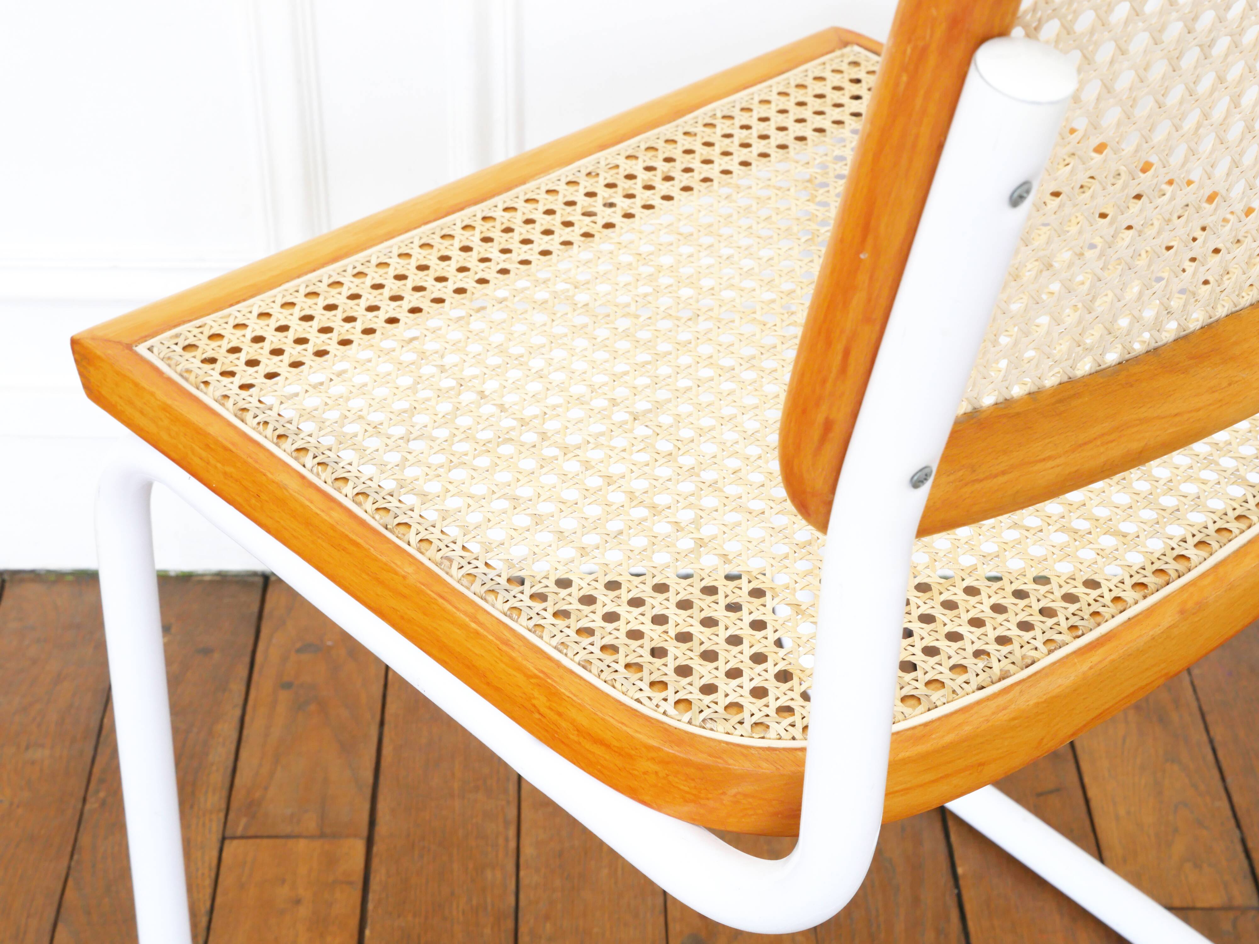 Cesca B32 Breuer Chair Made in Italy - Seat and back cane redone