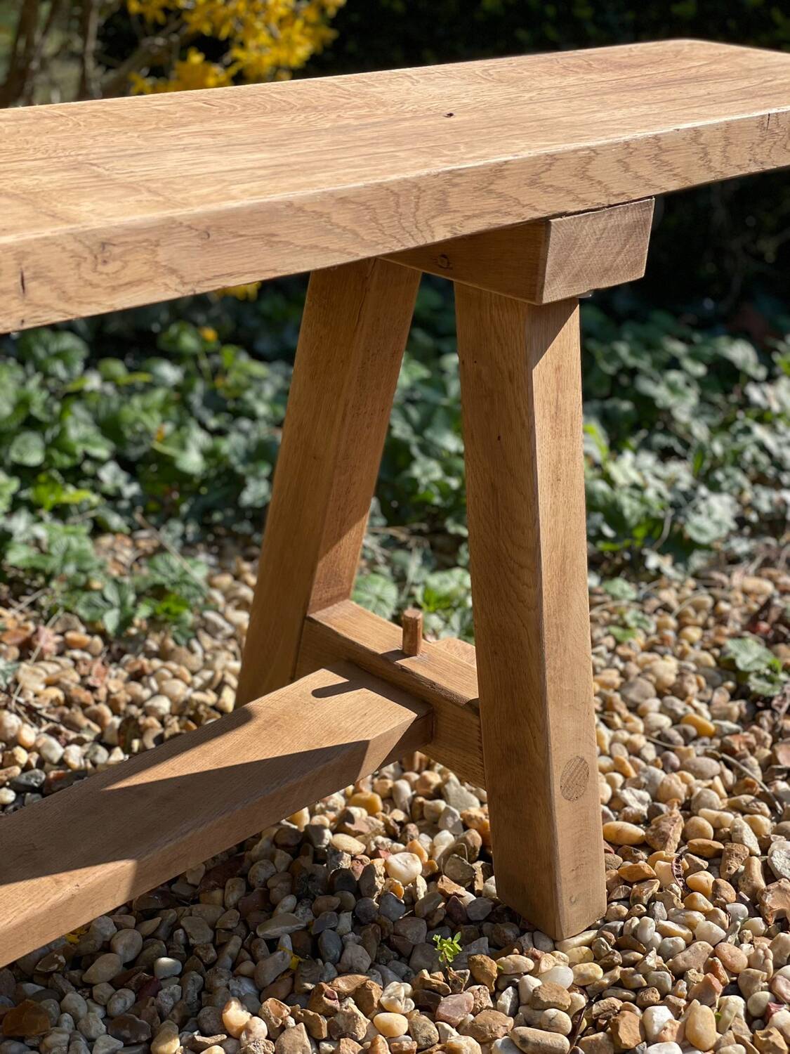 Bench in solid elm - unique piece