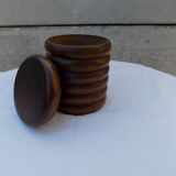 turned wooden box