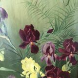 Oil on canvas iris
