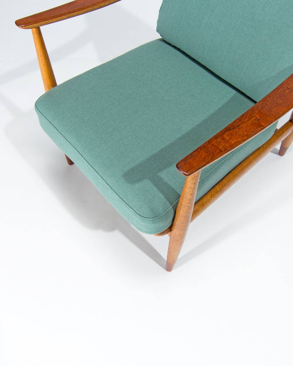 Danish Armchair in Teak & Oak by Pater Hvidt Mid Century