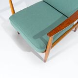 Danish Armchair in Teak & Oak by Pater Hvidt Mid Century