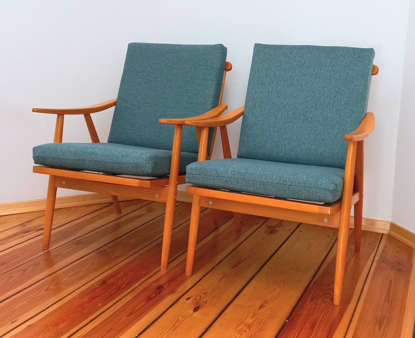 Czechoslovakian Armchairs from TON, 1960s, Set of 2