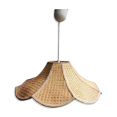 Suspension pagode vintage en raphia