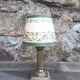 Lampe de chevet ancienne, pied laiton 1940