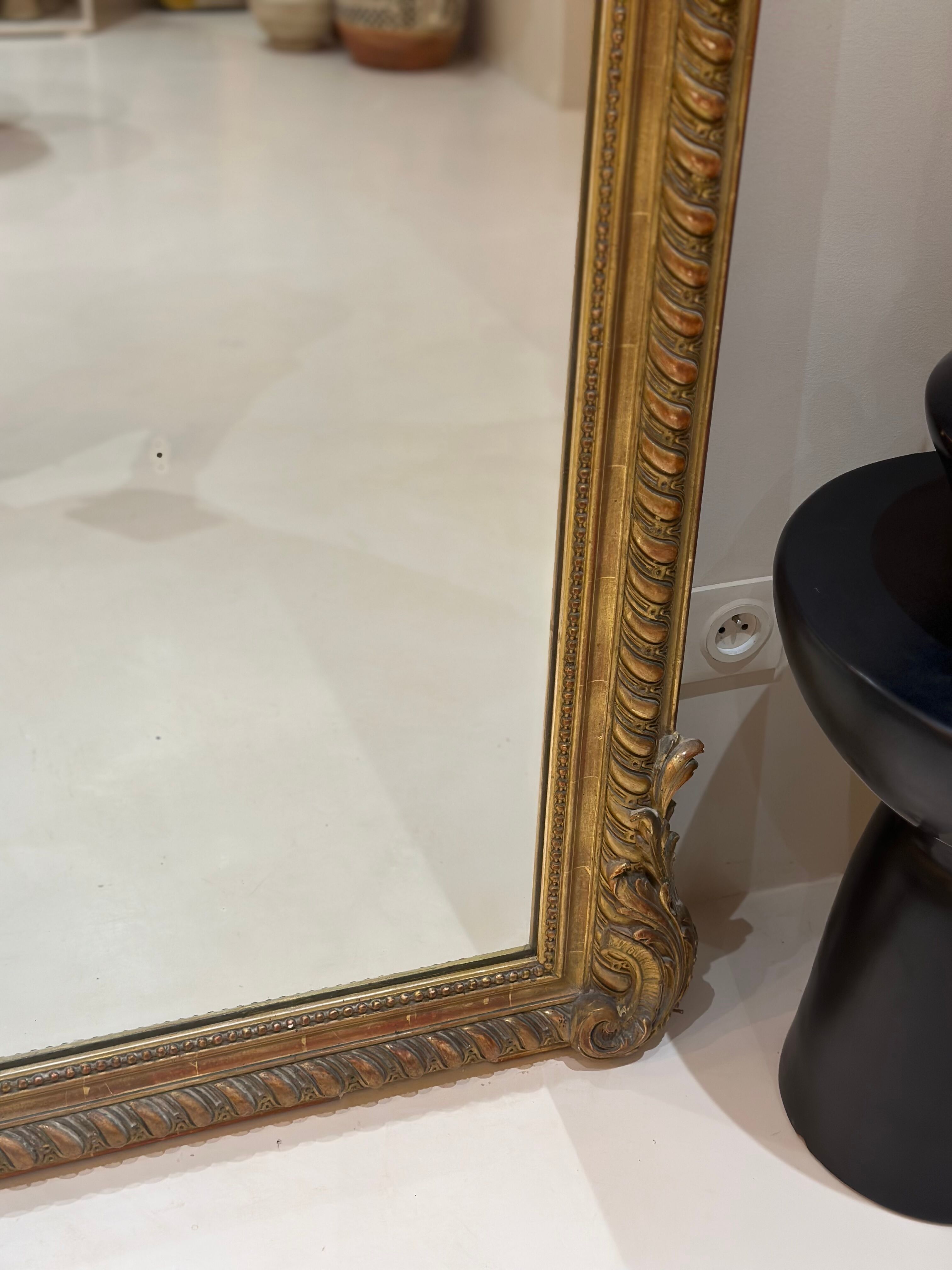 Large old mirror louis Philippe