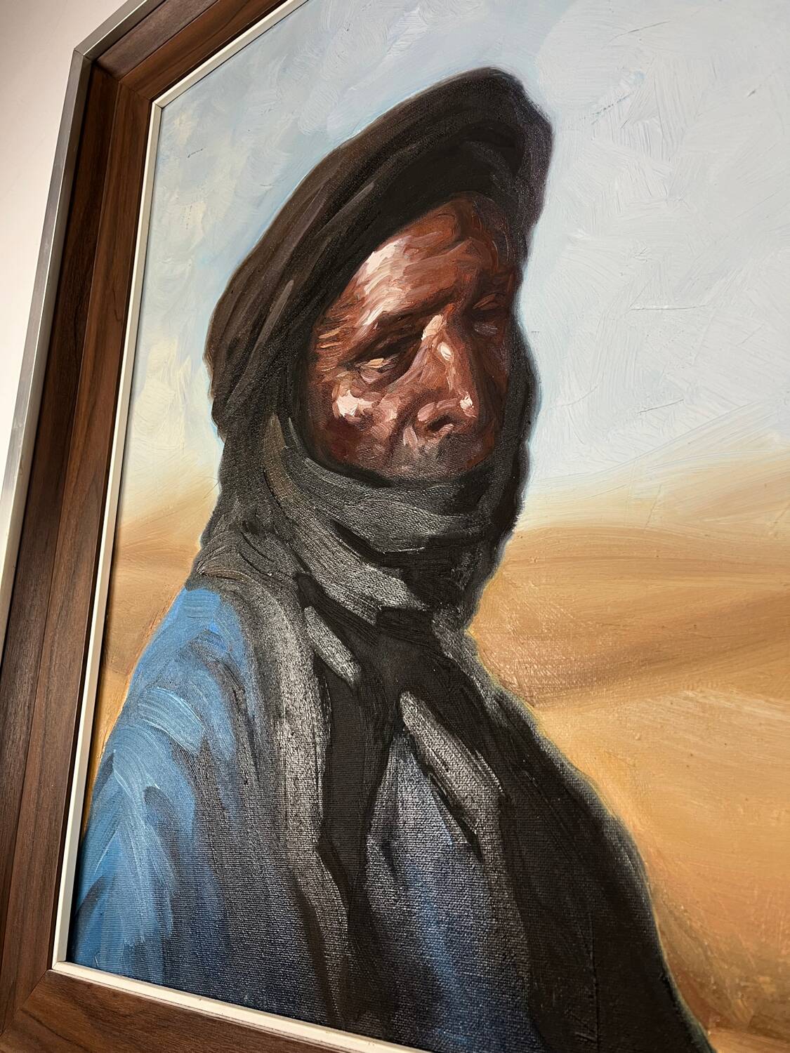 Orientalist painting, Tuareg signed Nestor Rufino
