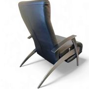 David design armchair/lounger by Interprofil, black leather, good condition