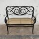 Settee No. 2 Art Nouveau bentwood and caning Thonet Brothers 1870s