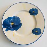 Lot de 10 assiettes plates en faïence de Lunéville