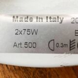 Postmodern vintage Italian glass wall lamp by Lucitalia, 1970s.