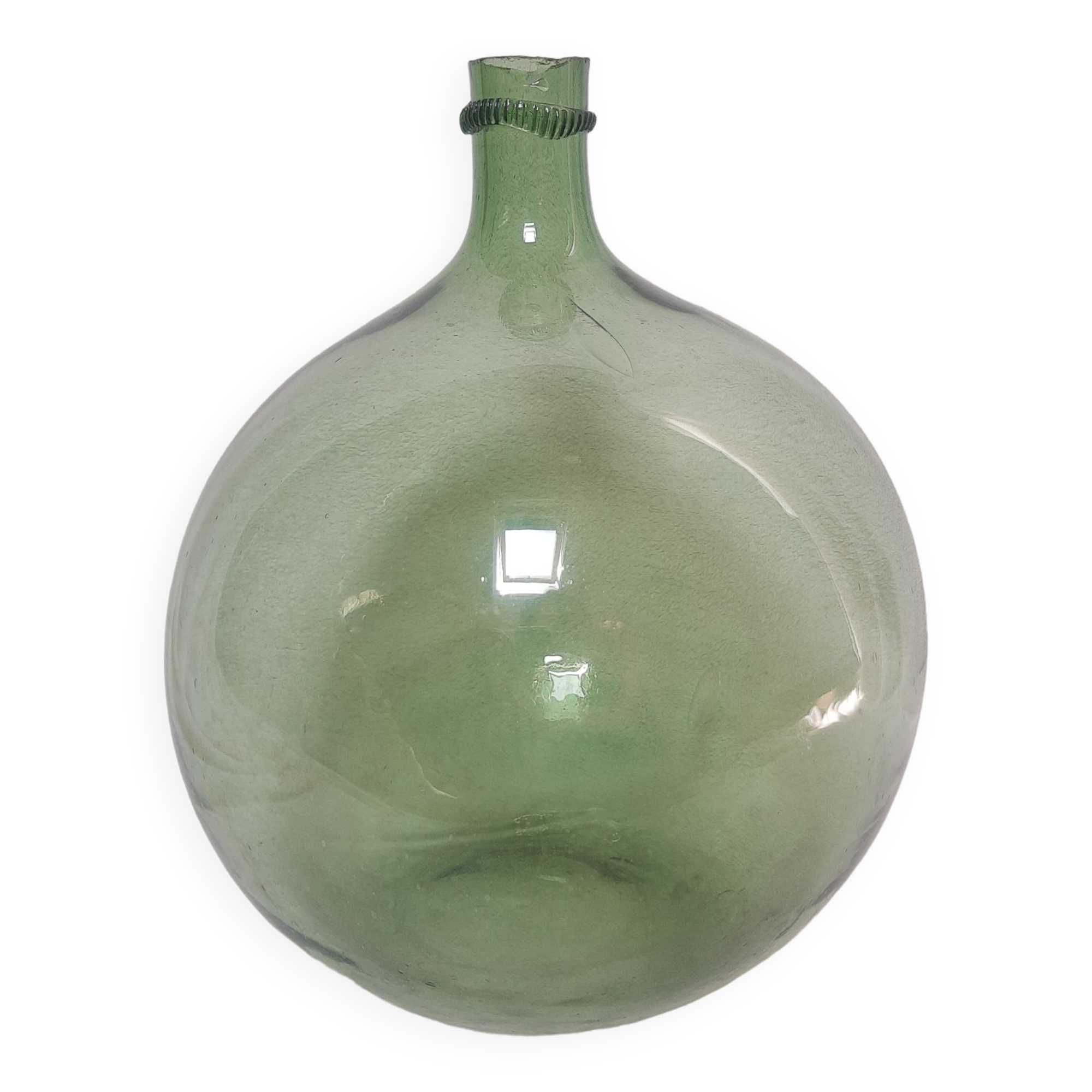 Dame-jeanne bonbonne en verre soufflé 10L vintage