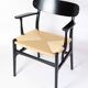 Armchair Model CH26 In Black Oak By Hans J. Wegner For Carl Hansen & Son