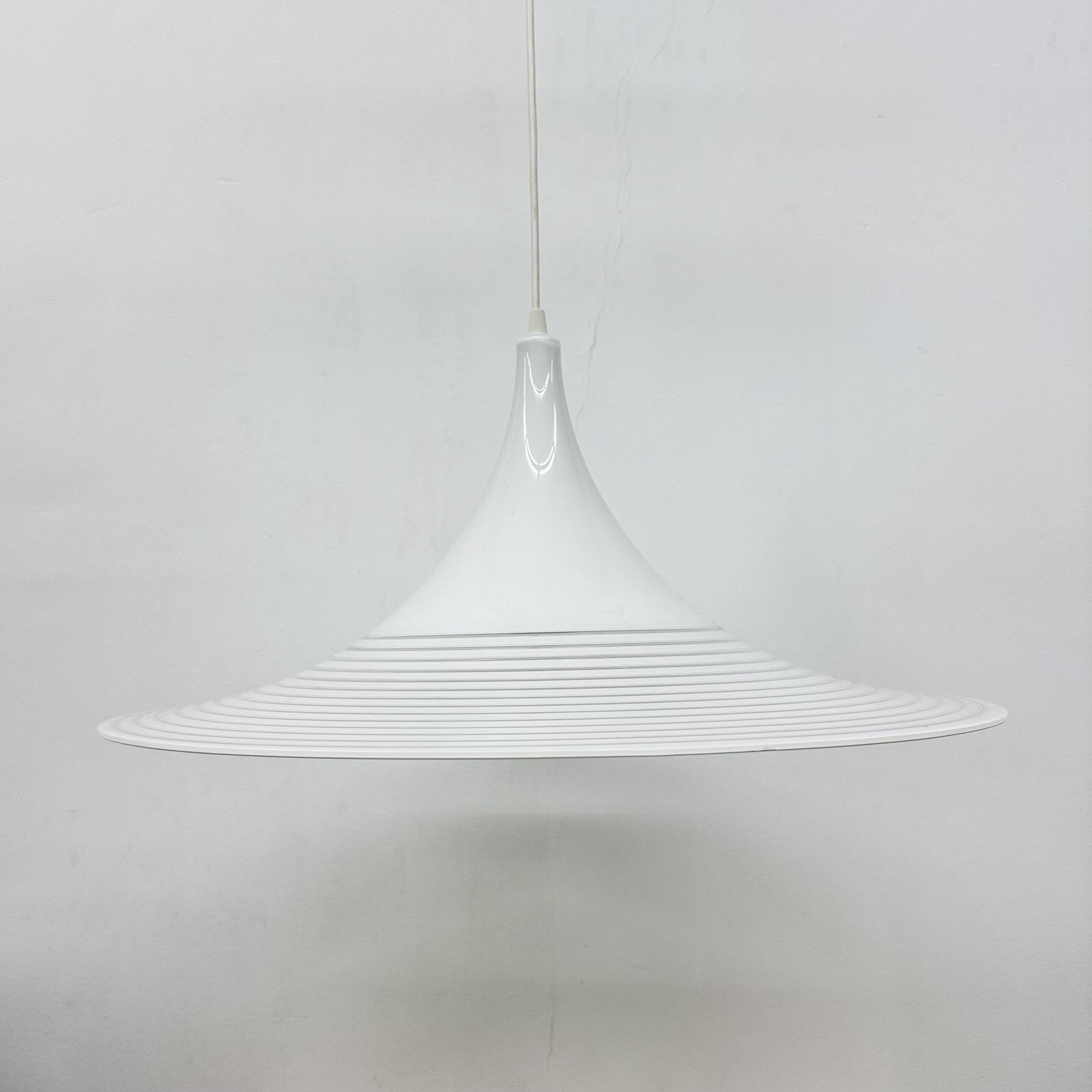 Vintage lucite hanging lamp By Meblo Guzzini, 1980’s