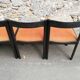 Chaises design graphique brutaliste 1970