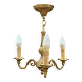 Lustre 3 feux en bronze