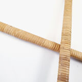 Pair of braided wicker fins, circa 1960