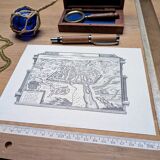 Printed in 1970, Angers, capital of Anjou.