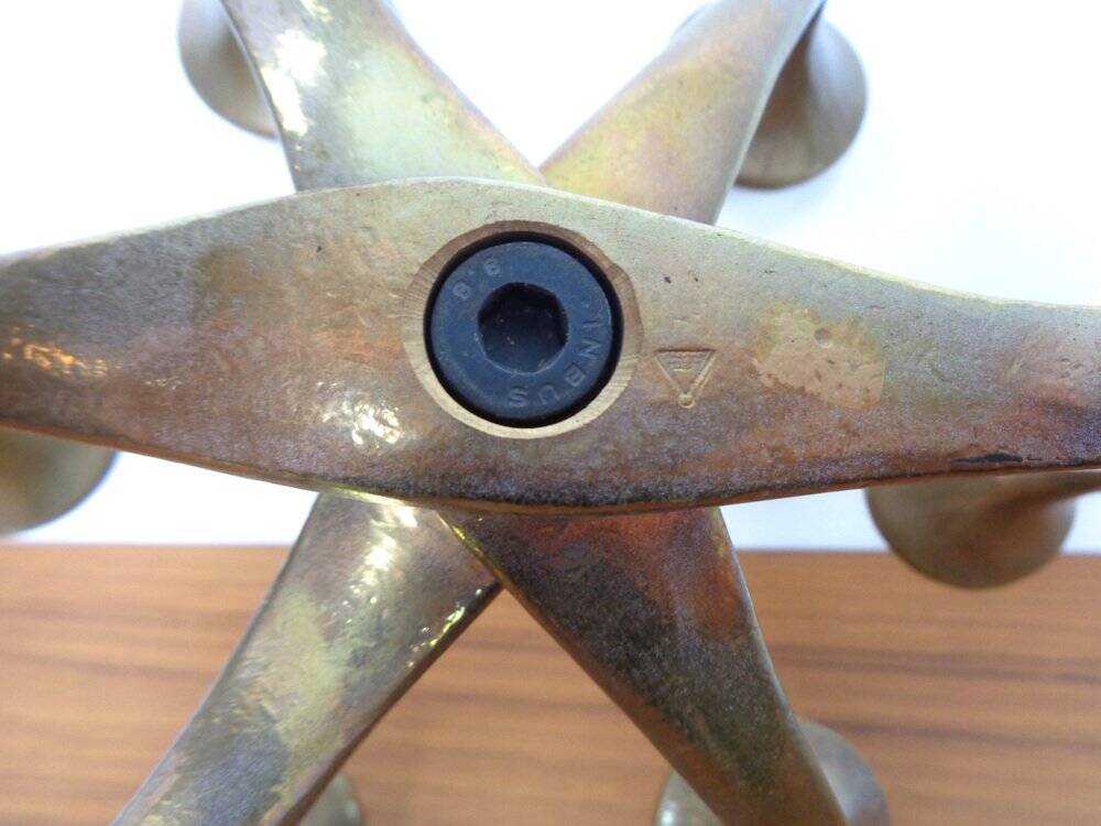 Brutalist Bronze Candleholder by Michael Harjes, 1960s