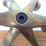 Brutalist Bronze Candleholder by Michael Harjes, 1960s