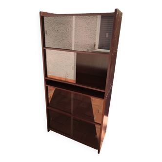 Glass bookcase by D. Rozaffy – 1960