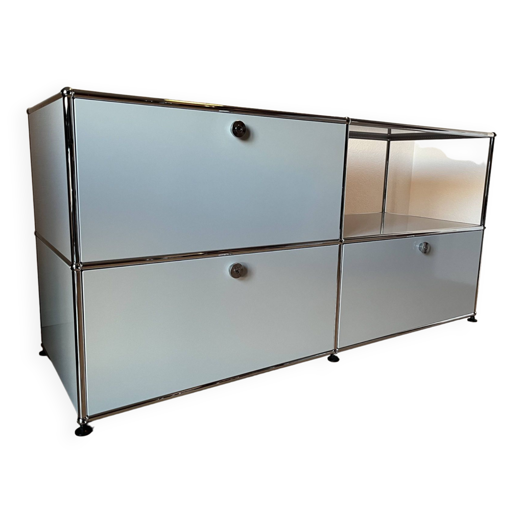 Commode / buffet USM Haller Gris léger (dernières générations) | Selency