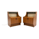 Pair of Scandinavian teak bedside tables from the 1960s.