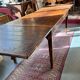 Rustic solid wood table: Elegance and functionality for your family meals, 19th century.