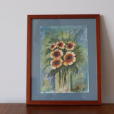 Watercolor bouquet of flower