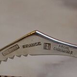 Christofle silver metal sugar tongs