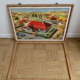 Pedagogical school poster frame