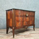 Dresser period Transition to double jump in noble wood marquetry around 1750