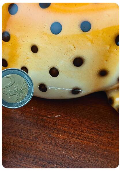 Jeune léopard en céramique italienne vintage – Années 1970