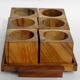 Wooden egg display